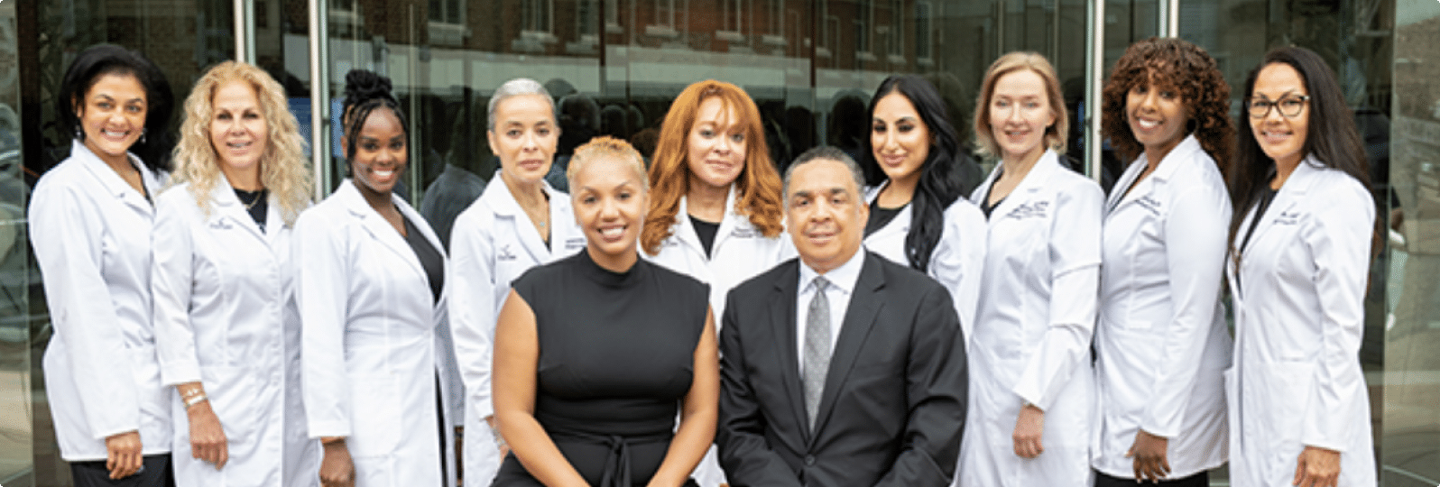 The Cultura Dermatology and Plastic Surgery team outside the practice in Washington, DC